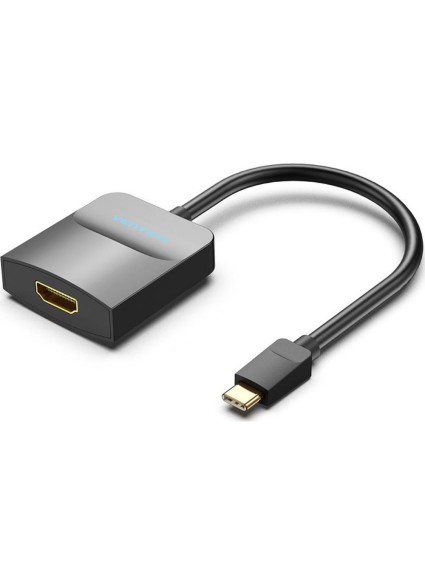 VENTION Type-C to HDMI Adapter 0.15M Black ABS Type (TDCBB) (VENTDCBB)