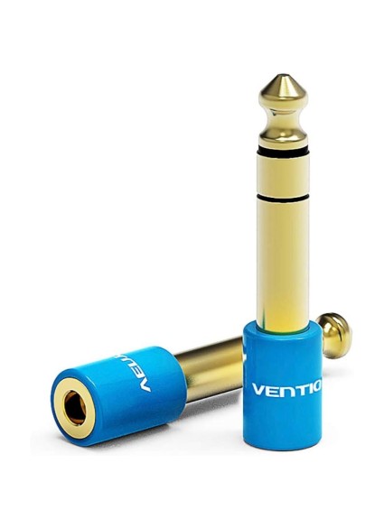 VENTION 6.5mm Male to 3.5mm Female Audio Adapter Blue (VAB-S01-L) (VENVAB-S01-L)