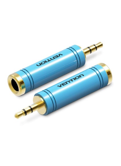 VENTION 3.5mm Male to 6.5mm Female Audio Adapter Blue Metal Type (VAB-S04-L) (VENVAB-S04-L)