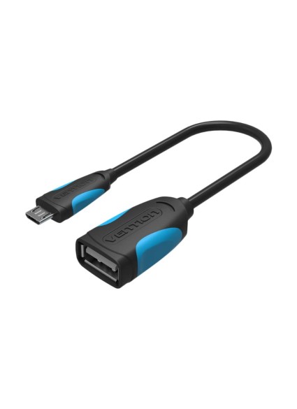 VENTION USB 2.0 A Female to Micro B Male OTG Cable 0.25M Black (VAS-A07-B025) (VENVAS-A07-B025)