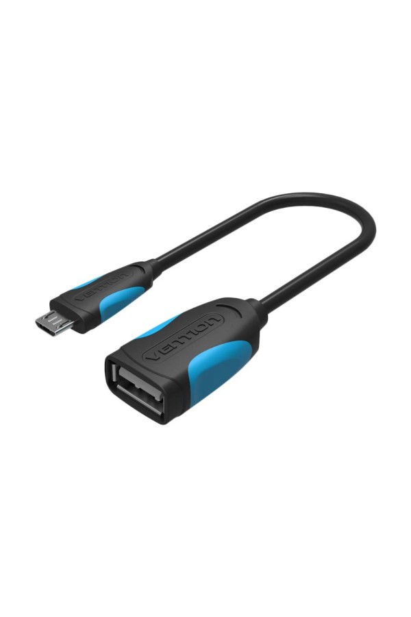 VENTION USB 2.0 A Female to Micro B Male OTG Cable 0.25M Black (VAS-A07-B025) (VENVAS-A07-B025)