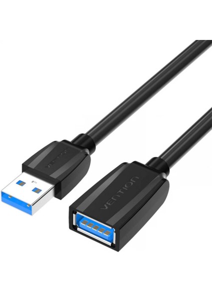 VENTION USB 3.0 Extension Cable 0.5M Black (VAS-A45-B050) (VENVAS-A45-B050)