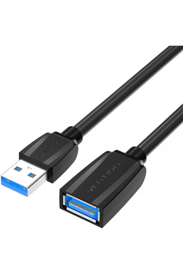 VENTION USB 3.0 Extension Cable 1.5M Black (VAS-A45-B150) (VENVAS-A45-B150)