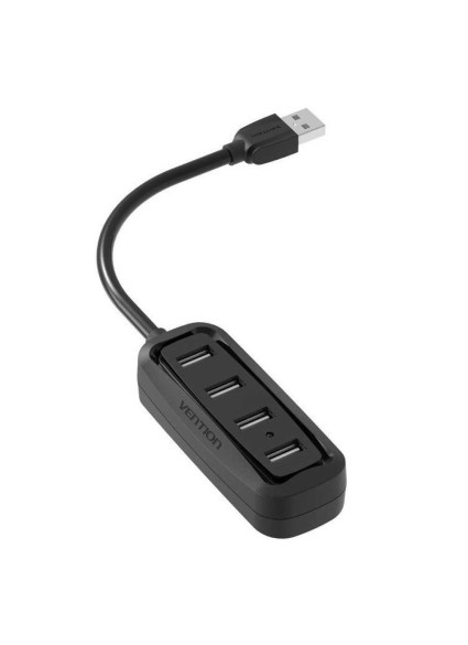 VENTION 4-Ports USB 2.0 Hub 0.15M Black (VAS-J43-B015) (VENVAS-J43-B015)