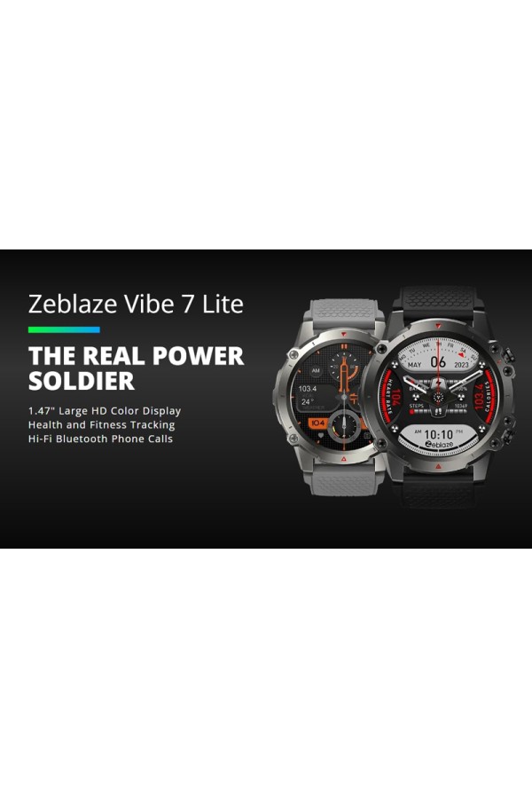 ZEBLAZE smartwatch Vibe 7 Lite, heart rate, 1.47