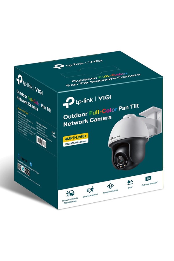 TP-LINK IP κάμερα VIGI C540, 4mm, 4MP, PoE, PTZ, IP66, SD, Ver. 2.0