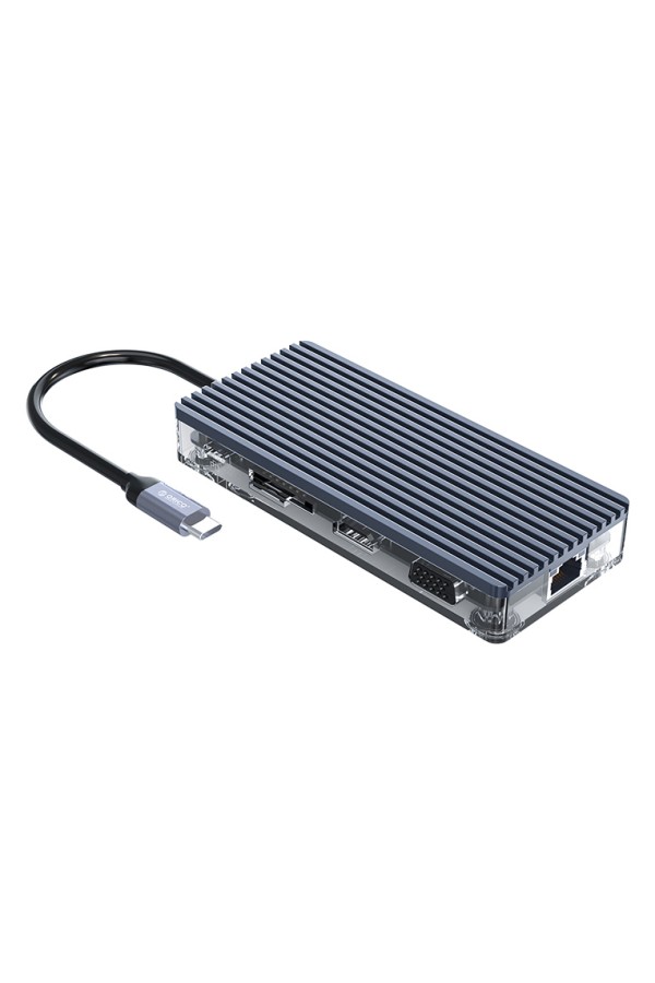 ORICO docking station WB-11P, 11 θυρών, USB-C σύνδεση, 100W PD, 4K, γκρι