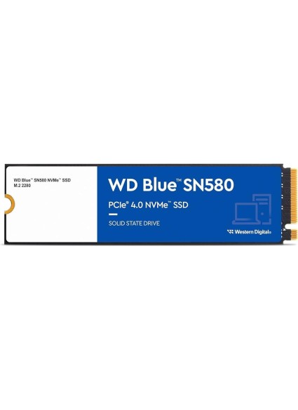 Western Digital Blue SN580 SSD 1TB M.2 NVMe PCI Express 4.0 (WDS100T3B0E)