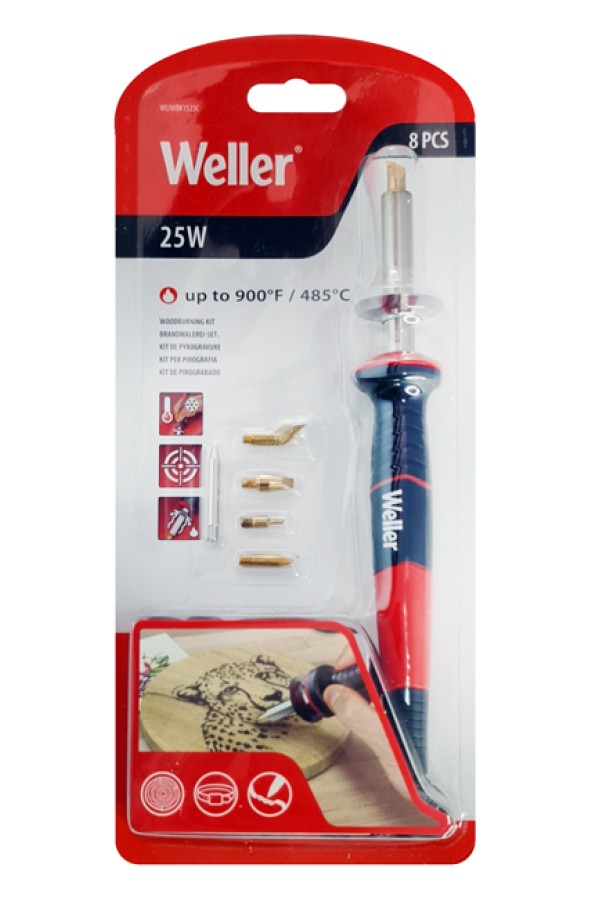 WELLER kit πυρογράφος WLIWBK1523C, 25W, έως 425°C, 8τμχ