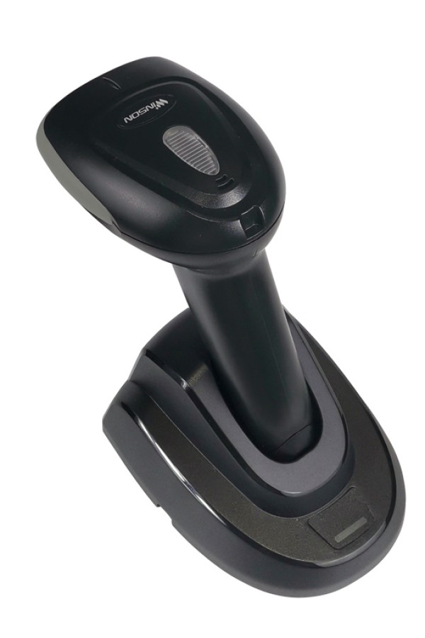 WINSON barcode scanner WNI-6223, 1D & 2D, ασύρματο, 2600mAh, με βάση φόρτισης, μαύρο