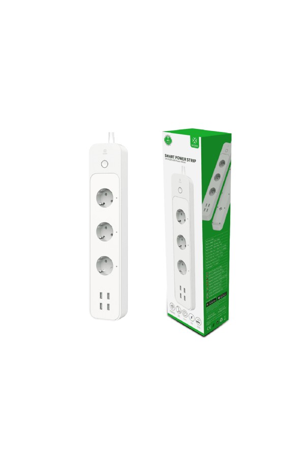 WOOX Smart power strip with energy meter Max. 3680W White (R5104) (WOOR5104)