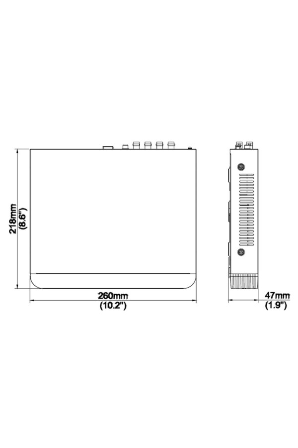 UNIARCH XVR υβριδικό καταγραφικό XVR-104G3, H.265/H.264, 5MP, 4 κανάλια