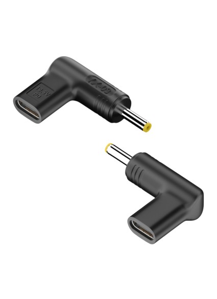 POWERTECH αντάπτορας τροφοδοσίας YX-03, USB-C σε HP 4x1.7mm, μαύρος