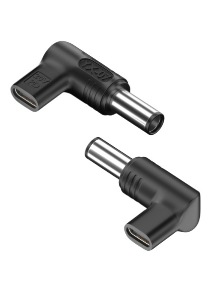 POWERTECH αντάπτορας τροφοδοσίας YX-07, USB-C σε HP 7.4x5mm, μαύρος