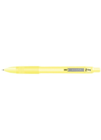 Zebra Στυλό Ballpoint Pastel Yellow 1.0mm με Μπλε Μελάνι Z-Grip Smooth (ZB-91805) (ZEB91805)