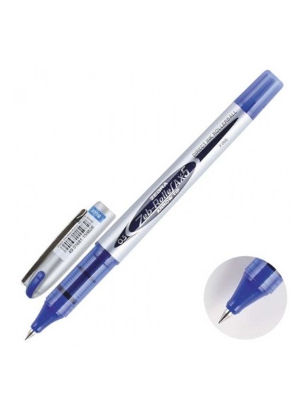 Zebra AX5 Zebroller Silver RollerPen 0,5mm Blue (ZB-15982Z) (ZEBZB-15982Z)